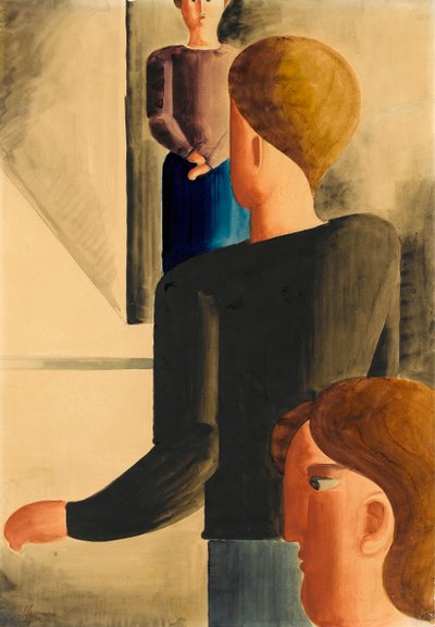 Tre figure nella stanza da Oskar Schlemmer