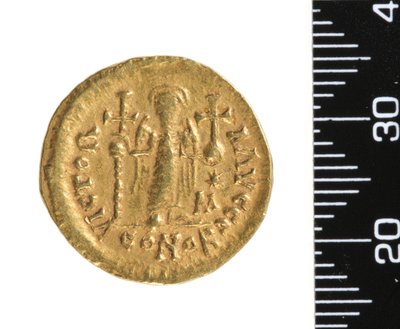 Moneta (retro) c.534-548 da Ostrogothic Ostrogothic