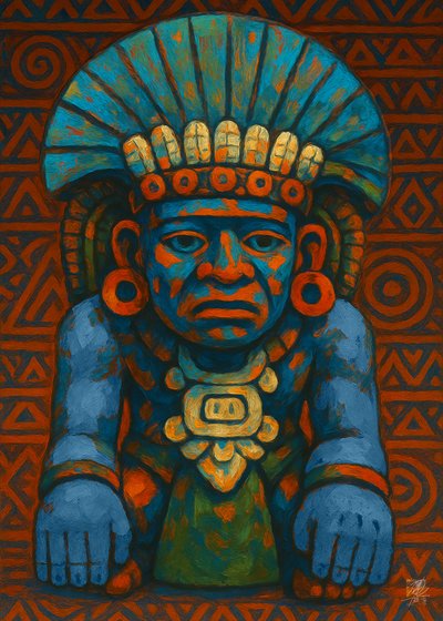 Antica figura maya da Osvaldo Russo