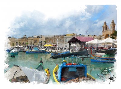 Il vivace porto maltese da Osvaldo Russo