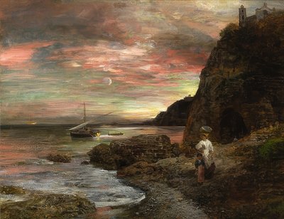 Tramonto a Posillipo da Oswald Achenbach