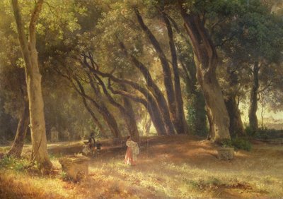 Nel Giardino della Villa Borghese da Oswald Achenbach