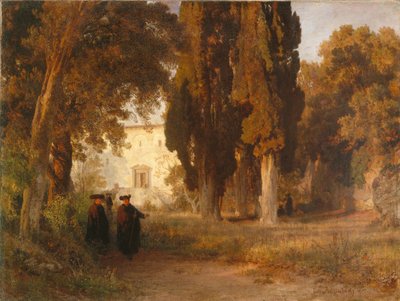 Il giardino del monastero, dopo 1857 da Oswald Achenbach