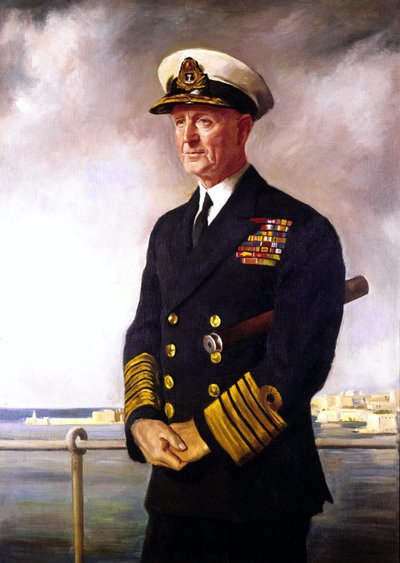 Ammiraglio Cunningham, copia del ritratto di O