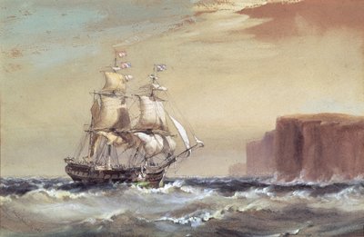 Nave emigrante che arriva al largo di Sydney Heads, 1883 da Oswald Walters Brierly