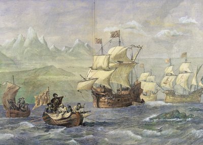 La scoperta dello stretto di Magellano da Oswald Walters Brierly