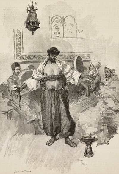Danza Aissawa, confraternita religiosa marocchina, all