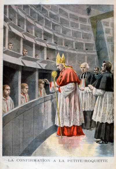 Confermazione alla prigione de la petite roquette per bambini, Parigi, 1896 da Oswaldo Tofani