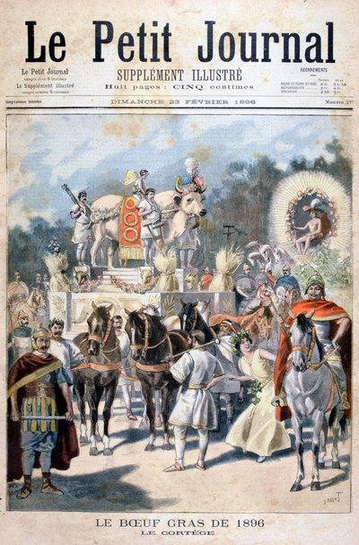 Celebrazioni del bue grasso a Parigi, 1896 da Oswaldo Tofani