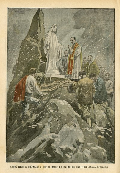 Illustrazione di Oswaldo Tofani (1849-1915) in Le Pelerin da Oswaldo Tofani