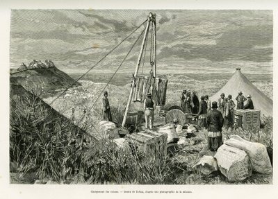 Caricamento delle casse degli scavi archeologici, Persia da Oswaldo Tofani