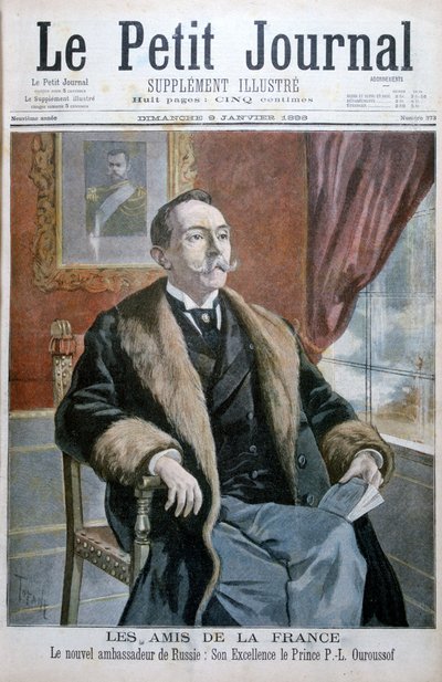 Principe PL Ouroussof, il nuovo ambasciatore della Russia, 1898 da Oswaldo Tofani