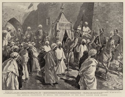Il pellegrinaggio annuale alla Mecca, la partenza del tappeto sacro da Jedda da Oswaldo Tofani