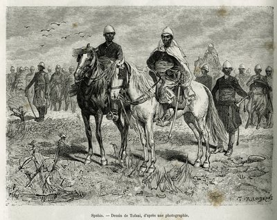 Gli Spahis della scorta della spedizione da Oswaldo Tofani