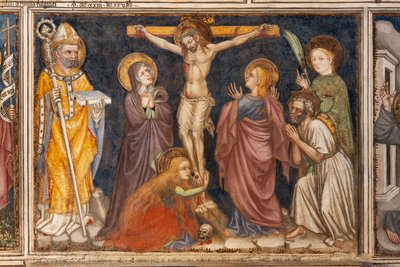 Dettaglio della Crocifissione da Ottaviano Nelli