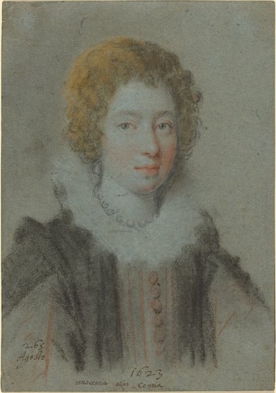 Ritratto di una signora da Ottavio Leoni