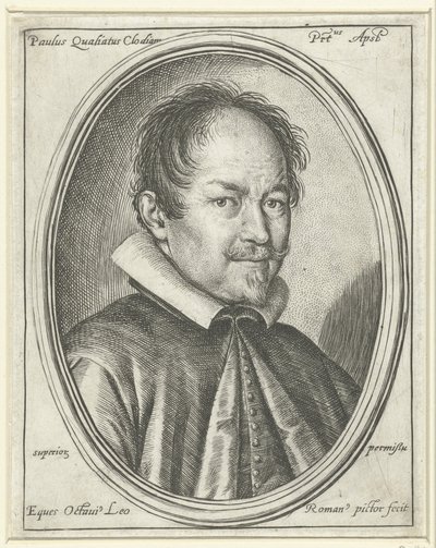 Ritratto del compositore Paolo Quagliati c. 1555-1628, 1623 da Ottavio Maria Leoni