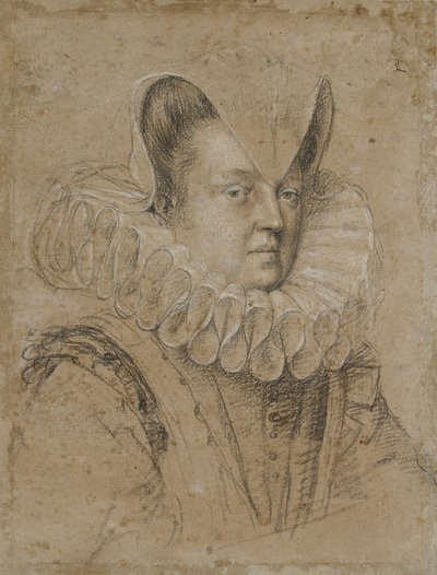 Ritratto di Margherita, Duchessa di Ferrara, inizio XVII secolo da Ottavio Mario Leoni