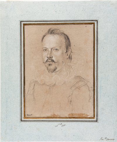 Ritratto di Vincenzo I Gonzaga, Duca di Mantova (1562-1612) Disegno di Ottavio Leoni (1578-1630) Genova, Musei di Strada Nuova, inv 2440 da Ottavio Mario Leoni