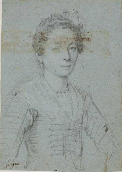 Ritratto di una donna, mezzo busto da Ottavio Mario Leoni