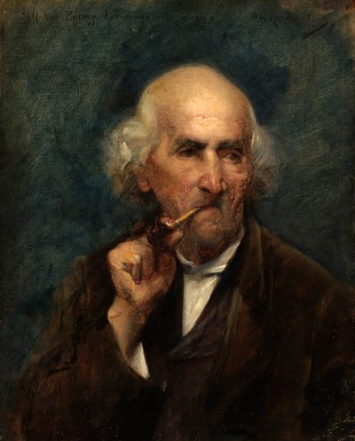 Vecchio con pipa da Ottilie Wilhelmine Roederstein
