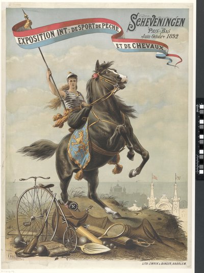 Esposizione Internazionale: Sport, Pesca e Cavalli / Scheveningen Paesi Bassi Giugno-Ottobre 1892 da Otto Eerelman