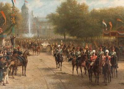 Il Frederiksplein, Amsterdam, durante l