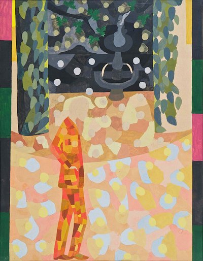 Uomo davanti a una fontana, 1911-1942 da Otto Freundlich
