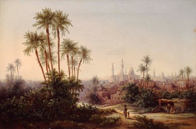 Veduta del Cairo, 1867 da Otto Georgi