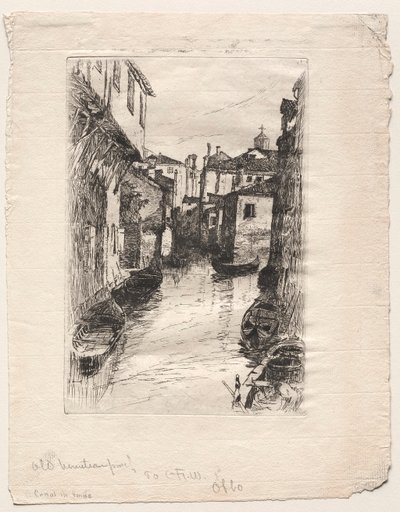 Canale a Venezia, 1880 da Otto H. Bacher