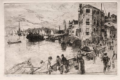 Incisioni di Venezia: Quartieri di Castello, Riva, XIX secolo da Otto H. Bacher