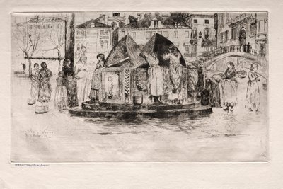 Incisioni di Venezia: Pozzo San Vio, 1882 da Otto H. Bacher