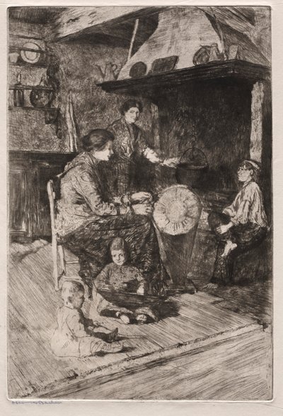 Acqueforti di Venezia: Le merlettaie da Otto H. Bacher