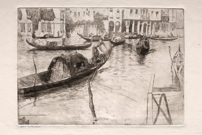 Incisioni di Venezia: Traghetto San Felice da Otto H. Bacher