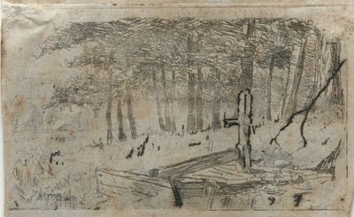 Piccolo studio di alberi, XIX-XX secolo da Otto H. Bacher