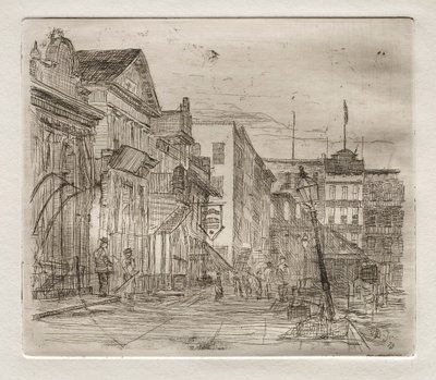 Angolo sud-ovest, Piazza Pubblica, Cleveland, 1878 da Otto H. Bacher