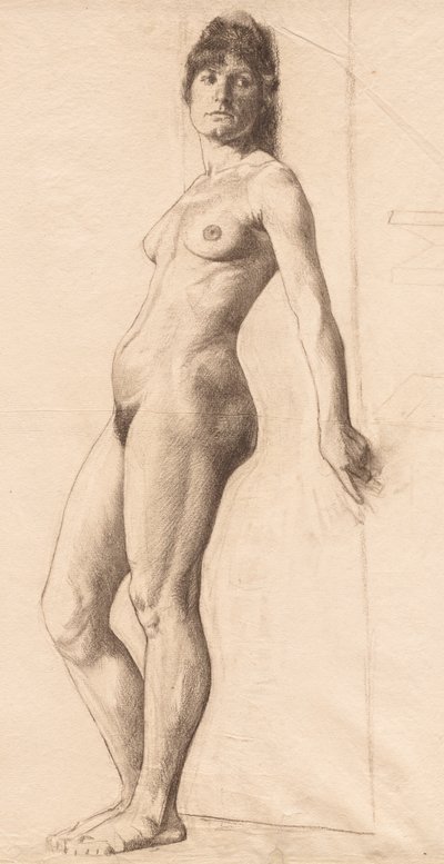 Modello nudo in piedi da Otto H. Bacher