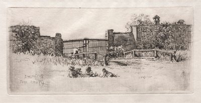 Il cancello, Lustheim, 1879 da Otto H. Bacher