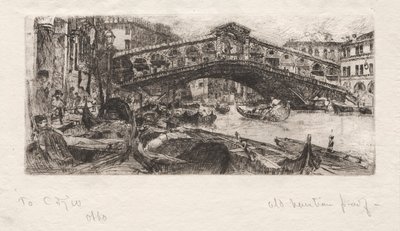 Il Rialto, Venezia, 1880 da Otto H. Bacher