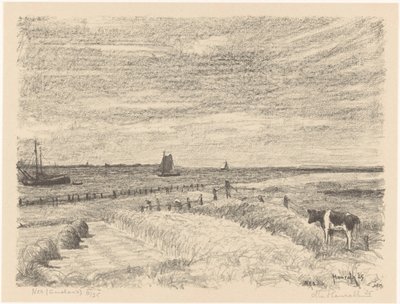 Nes (Ameland) da Otto Hanrath (signed by artist)