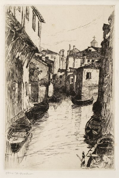 Un canale a Venezia da Otto Henry Bacher
