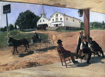 Hotel di Ella, Richfield Center, 1885 da Otto Henry Bacher