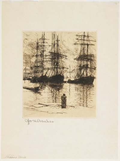 Navigazione, Venezia, 1879-1880 da Otto Henry Bacher