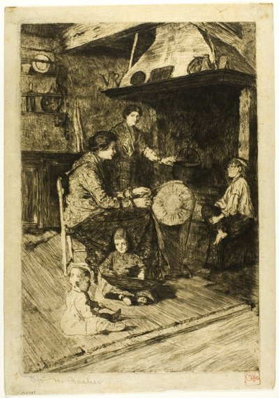 La merlettaia da Otto Henry Bacher