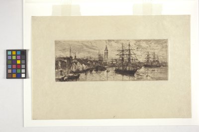 Venezia, Navi e Palazzo Ducale da Otto Henry Bacher