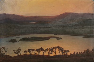 Vista sul lago Aerran da Otto Hesselbom