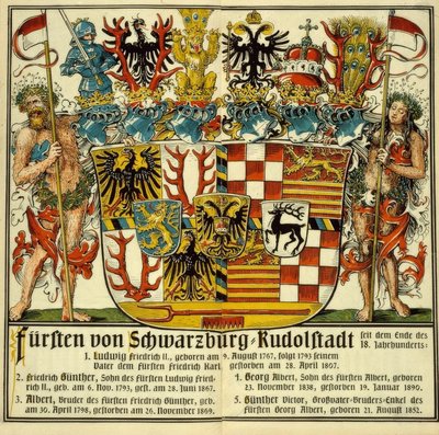 Principi di Schwarzburg-Rudolstadt da Otto Hupp