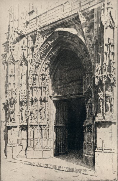 Ingresso della Chiesa di St Merri, 1915 da Otto J Schneider