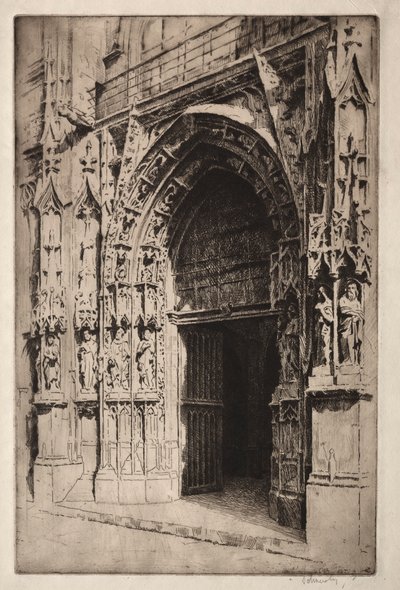 Portale centrale, Chiesa di Saint-Merri, Parigi da Otto J. Schneider
