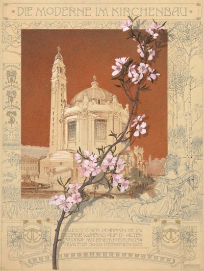 Una chiesa parrocchiale a Währing, Vienna, 1898-1899 da Otto Koloman Wagner